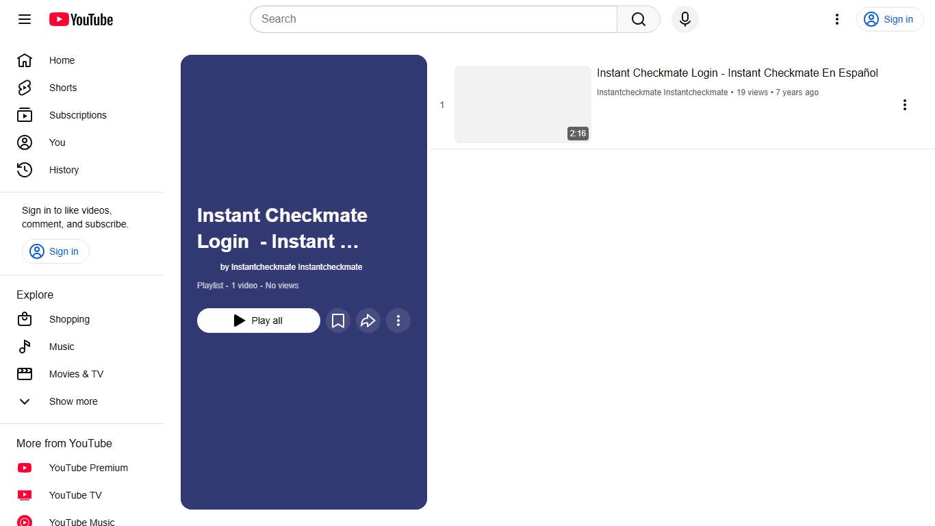 Instant Checkmate Login - Instant Checkmate En Español - YouTube